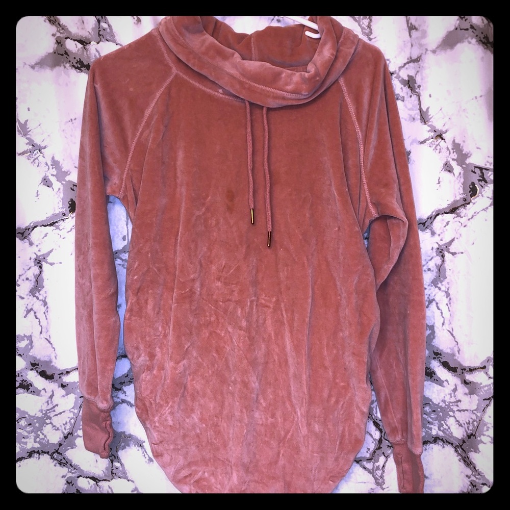 Blush pink maternity hoodie